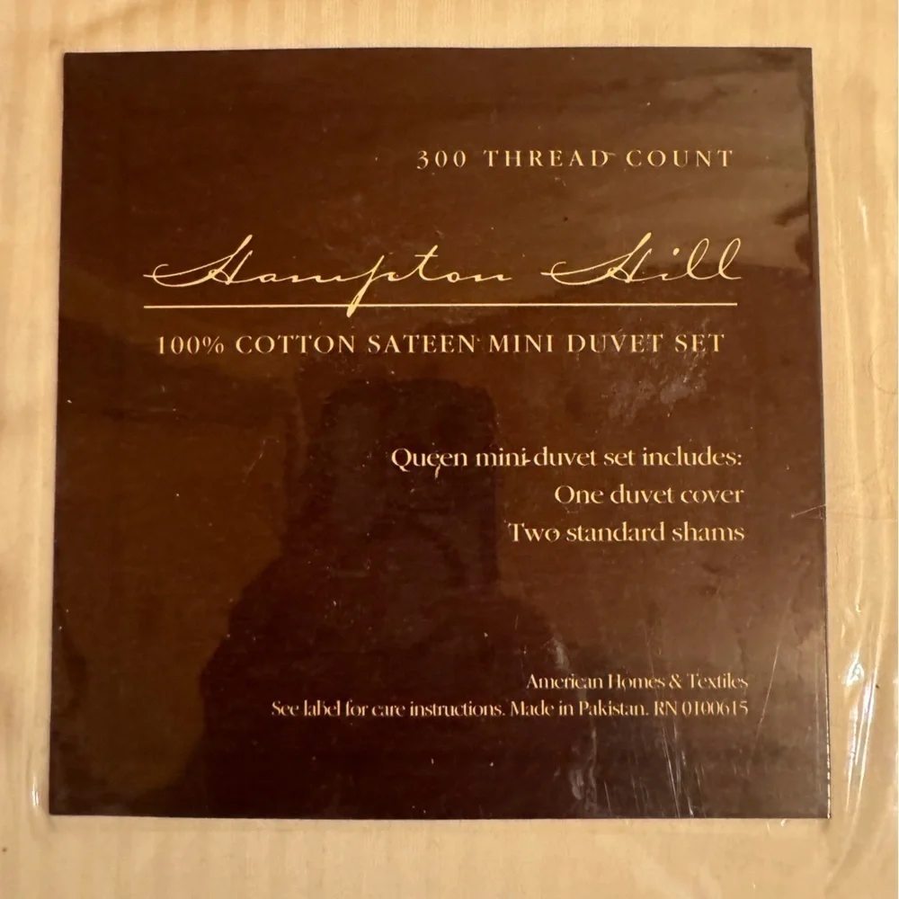 Hampton Hill mini duvet set - Queen duvet cover with 2 standard shams New